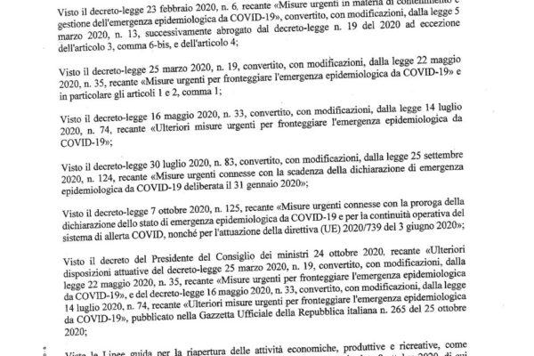 Dpcm Del Novembre Pubblicato Sulla Gazzetta Ufficiale Serie